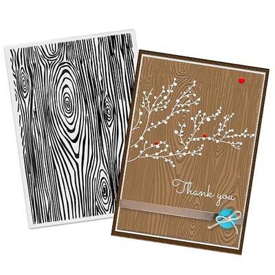 ALIBBON Wood Grain Background Plastic Embossing Folders for Card Making, Wooden Stripes Background Embossing Folders for DIY Scrapbooking, Tree Bark Folders for Paper Craft Photo Album Decorations
