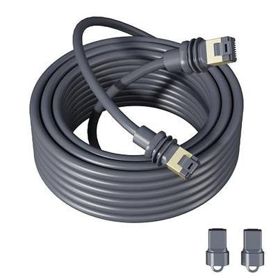 for Starlink Cable Gen 3/V3/Mini/Standard 4/4X/REV 4 246FT, Starlink Replacement Cable for Rectangular Satellite V3/Mini Waterproof (75M/246FT) Gray