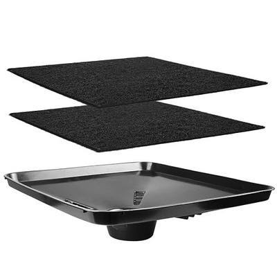 17892 Transmission Drain Pan for Lisle Oil Drains - 2 Pcs 22'' Oil Drain Splash Pad,Large Fluid Catch Pan Square Oil Drain Pan Fits Many Different Funnels Keep Floor Clean