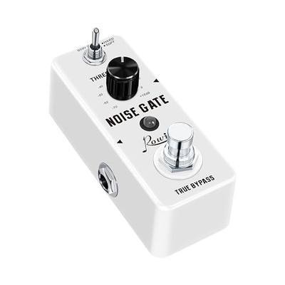 Rowin LEF-319 Noise Gate Pedal - Dual Mode (Hard/Soft) Noise Reduction, Metal Shell, True Bypass, Compact Design (DC 9V Powered, Adapter not Included)