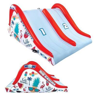 Wow Sports - Big Kauna Inflatable 2 Person Pool Waterslide - Perfect for Inground Pool - Fun Backyard Game for Kids & Adults - W/Water Sprinkler