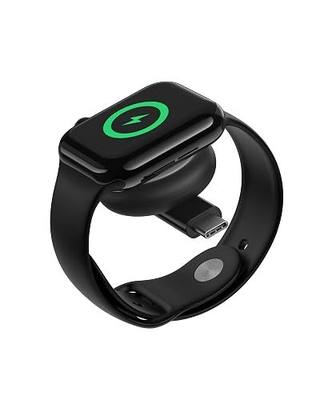 Belkin Portable USB-C Apple Watch Charger - MFi-Certified USB-C Charger for Apple Watch Series 9, 8, 7, Ultra - Compatible with MacBook, iPhone 16 & More - Black