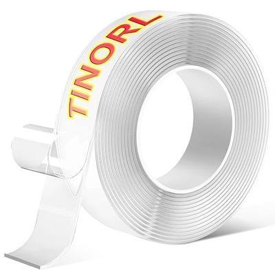 Double Sided Mounting Tape Heavy Duty(13.13FT),Extra Large Nano 2 Sided Tape,Clear Magic Tape Decor Carpet,Strong Two Sided Adhesive Tape Removable Wall Sticky for Hanging Picture and Photos