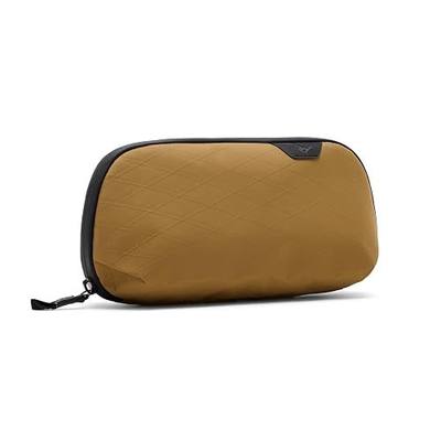 Peak Design Small Tech Pouch, Coyote, Ocean Edition, Electronics Organizer for Travel or Everyday Carry, Origami-Style Storage, Cable Pass-Through, Weatherproof, Gear Carry Bag for Men and Women
