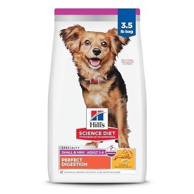 Hill's Science Diet Adult 1-6 Perfect Digestion Small & Mini Dry Dog Food | #1 Veterinarian Recommended, Chicken & Brown Rice, 3.5 lb. Bag