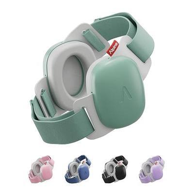 Alpine Muffy Baby Comfort - Protects Hearing for Babies and Toddlers - CE & ANSI Certified - Headband for Safe fit & Comfort - Adjustable for Ages 3-48 Months - 24dB Sound Reduction, Green