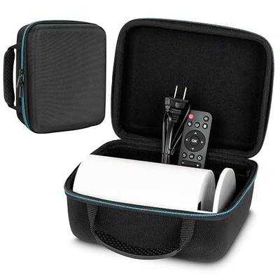 XINGFUDAO Projector Carrying Case Compatible with HY300 Projector/Other Mini Projector, Hard Protective Shell for Small Projector, Projector Case for Traveling/Camping/Business Trips