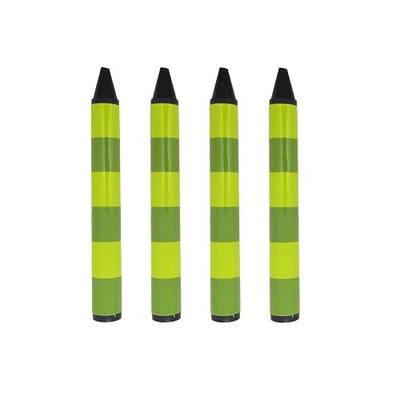 ASVP Shop Striped Jumbo Black Crayons - For Your Steve Josh Handy Dandy Notebooks (Green Striped - Pack of 4)