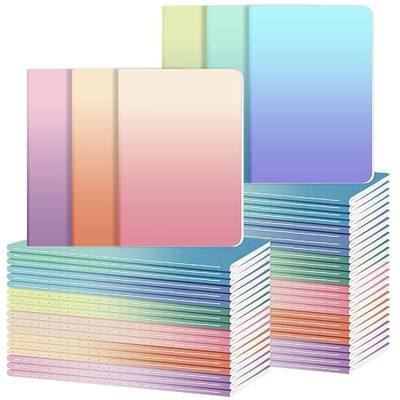 Ddaowanx 48 Pack Lined Journals Bulk,A5 College Ruled Composition Notebooks | Cute Colored Cover Notebook,72 Pages/36 Sheets,8.3x5.5 Inch,Writing Journal for Office School Travel