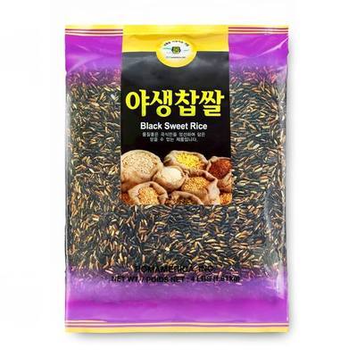 Black Wild Sweet Rice, 야생찹쌀, Thai Grown, Naturally Sweet for Desserts (2, Pounds)