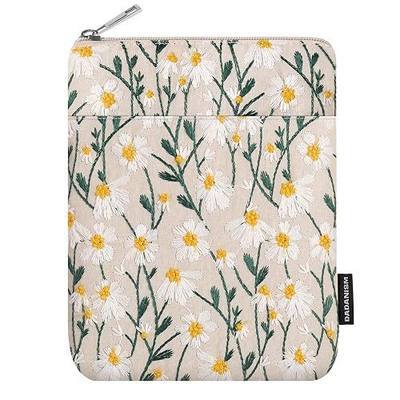 Dadanism Embroidered Daisy Padded Sleeve for All-New Kindle Paperwhite, 7" Kindle Colorsoft Signature Edition, Protective Sleeve Case for 6" Kindle/Kindle Oasis/Kobo E-Reader,White Daisy | Protective Sleeve Case for 7" Kindle Paperwhite, 7" Kindle Colorsoft Signature Edition, 6" Kindle, 6" Kobo Clar