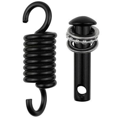 Hammock Chair Ultimate Hanging Kit by JPKTA - 500lbs Capacity Egg Hammock Chair Spring Hook and Pin Plug Hardware Black for Hanging Basket Chairs Hammock and Porch Swings Replacement Parts