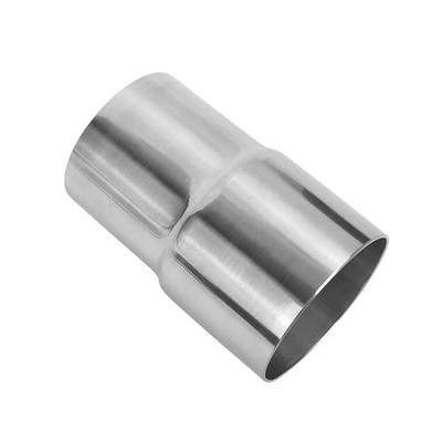 Exhaust Adapter Connector 2.25"ID to 2.5"ID, Total Length 4" | Stainless, Polished Finish, Universal