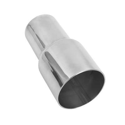 Exhaust Adapter Connector 1.5"ID to 2"ID, Total Length 4" Stainless | Polished Finish, Universal