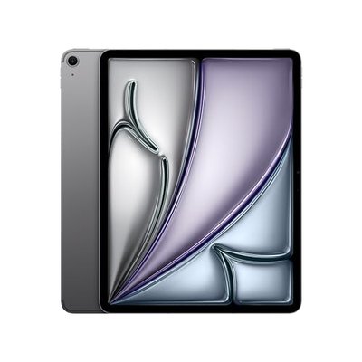 Apple iPad Air 13-inch (M2): Built for Apple Intelligence, Liquid Retina Display, 128GB, 12MP Front/Back Camera, Wi-Fi 6E + 5G Cellular, Touch ID, All-Day Battery Life — Space Gray