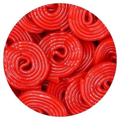 Broadway Strawberry Wheels Licorice Candy, 1 Pound Bulk Bag, Licorice Wheels Candy