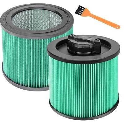 DXVC4003 HEPA Cartridge Filter Replacement Fit for DEWALT 4 Gallon Wet Dry Vacuum Cleaners, Washable and Reusable Compatible with DXV04T, DXV05P, DXV05S, DXV08S, DXV06G (2 Pack)