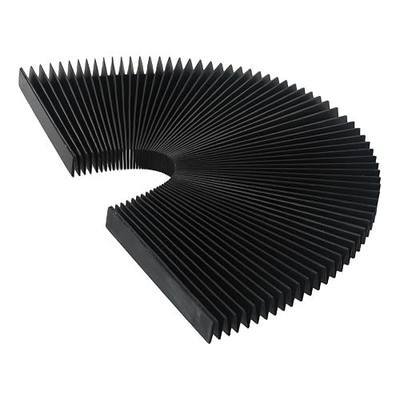 CNC Machine Accordion Cover, Accordion Way Cover Protective, Rubber Flexible Cover Milling Machine 3-proof Cloth Protective, Flat Bellows Cover, L 1500MM* H 15mm (Width 185mm)