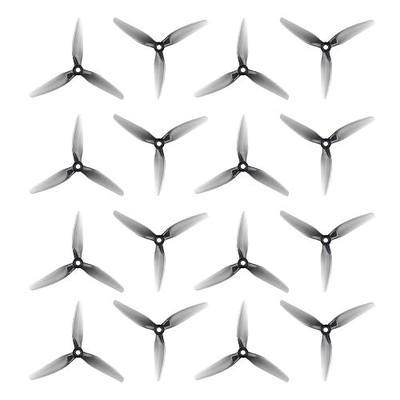 16pcs Fpv Drone Props Propeller: HQProp Ethix S5 Light Grey 5x4x3 Tri-Blade 5 Inch Props for 4S 6S FPV Freestyle Racing,8xCW 8xCCW