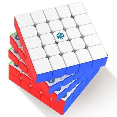 GAN 562 M 5x5 Magnetic Speed Cube for Kids & Teens, Frosted Version | 160 Magnets, Glide-Smooth Construction, Stronger Magnetic Core, Self-Centering Help, Puzzle Toys, A thoughtful birthday gift