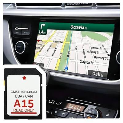 2025 Latest A15 Navigation SD Card OEM#GM5T-19H449-AJ,SD Card Coverage Canada USA for Car GPS Navigation System,Car Accessories Compatible with Ford 2013-2015 C-Max Lincoln 2015 MKC