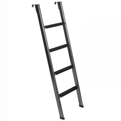Anti-Slip RV Bunk Ladder, 57in Integrated Heavy Duty Steel, Black | Camper Bunk Bed Ladder with Anti-Slip Rubber Foot Pads and Hooks