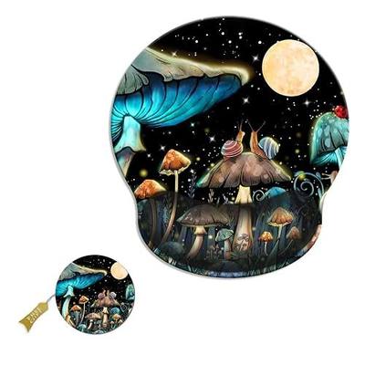 Ergonomic Mouse Pad with Gel Wrist Rest Support,Snail Plants, Non-Slip Rubber Base Wrist Rest Pad for Home Office Laptop Easy Typing & Pain Relief