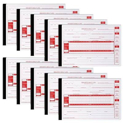 10 Pack 2026 2027 New Log Book for Truck Drivers 8.5" x 5.5" Daily Log Book with Detailed Driver Vehicle Inspection Report Recap for Truck, 2-ply Carbonless (Typical)