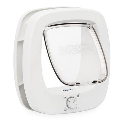 PetSafe Big Cat Door | Push-&-Turn 4-Way Lock (Locked/Unlocked/In-Only/Out-Only), Gentle Soft-Close Flap, Fits Doors 1-2in Thick, DIY Install