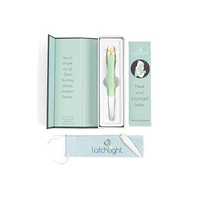 – Wearable Baby Night Light for Breastfeeding & Bottle Feeding | Dimmable Amber Glow | Melatonin-Friendly | Glow-in-the-Dark for Easy Locating | Silicone Tip Aids Latch Adjustments