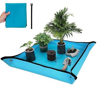 WORKPRO Repotting Mat for Indoor Plant Transplanting | 39.5" X 31.5", Thickened Waterproof, Square Planting Tray, Mess Control, Gardening Gifts for Plant Lovers