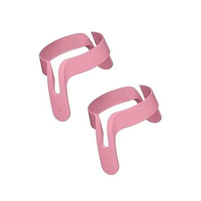 Nanobebe Flexy Bottle Handles, Easy-Grip Ergonomic 2-Pack, Transitional Sippy Cup, Pink