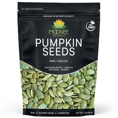 Moonee Natural's Pumpkin Seeds (1 Pound), Gluten Free, Non GMO, No Shell, Unsalted, Raw (1 Pound)