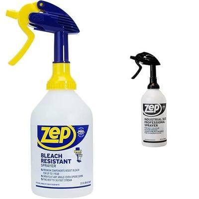 Zep 32oz Bleach Resistant Sprayer and 48oz Industrial Sprayer Bundle