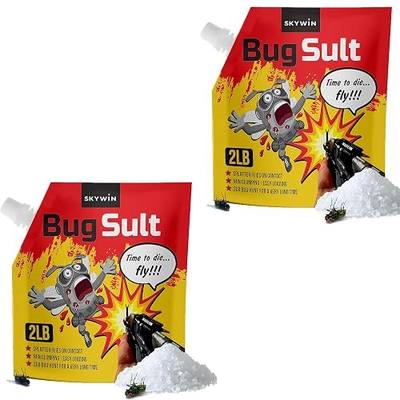 Fly Device Refill Salt – 2 lbs - 2 Pack | Large Grain Salt with Anti-Caking Formula, Easy-Pour Spout for Fast Refills (Refill Only – Device Sold Separately)