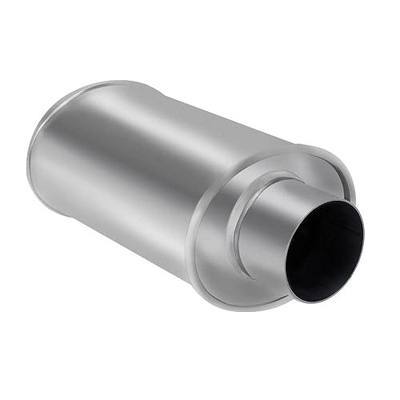 2.5'' Stainless Steel Resonator, 2.5'' inlet/outlet, Universal 13.8'' Overall Straight Through Design Exhaust Resonator