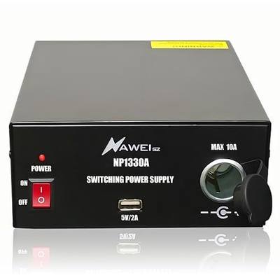 13.8V Power Supply for Ham Radio,Cigarette Plug Socket,USB Type-A | 13.8Volt 30Amp Switching Power Supply, Regulated Analog DC Power Supply for CB VHF UHF HAM Amateur Radio NP1330A