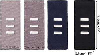Black Hook Waist Band Extenders Hook Waist Extenders Adjustable Waistband Extender for Women Men Pants Jeans Skirt Trousers Fasteners