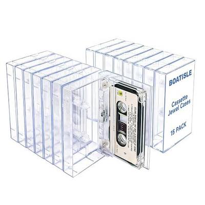 Clear Cassette Tape Storage Cases,Audio Storage Solution 15Pack
