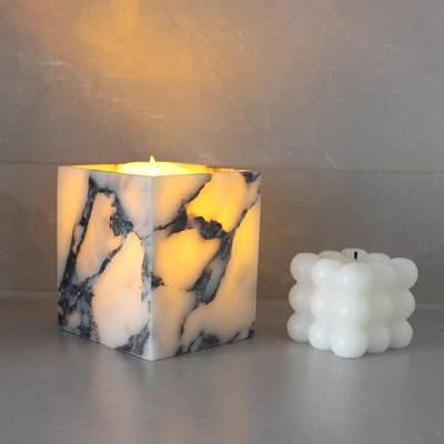Calacatta Viola Marble Toothbrush Holders for Bathroom, Natural Marble Canisters, Makeup Brush Holder Countertop Organizer