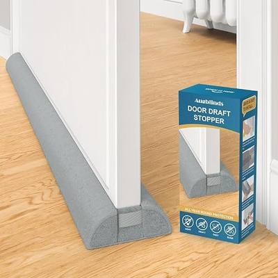 Augblinds Door Draft Stopper 36 Inch, Under Door Gap Filler Bottom, Adjustable 30'' to 36'' Noise Blocker Soundproof Seal Gap up to 1.7'' Door Sweep, Machine Washable, Grey