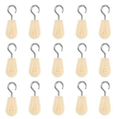 15 PCS Plastic Pulley Nylon Small Pully Wheel | Sturdy, For Wire Amateur, School Project DIY, Outdoor Clotheslines