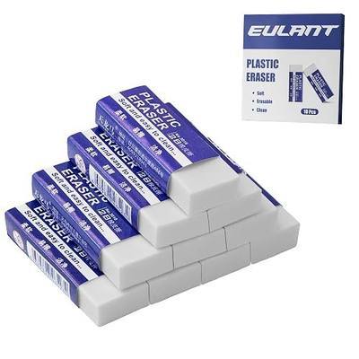 Pencil Erasers 10 Pieces,White 2B Rubbers Erasers for Schools Kids | Soft Art Erasers for Schools Kids Office Adults Writing Drawing