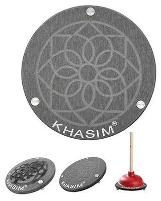 Plunger Mat,Plunger Tray - Stone Drying Mat for Toilet Plunger,Strong Water Absorption,Plunger Holder Drip Tray for Bathroom,Diameter 7-inch(1 Pcs,Gray)