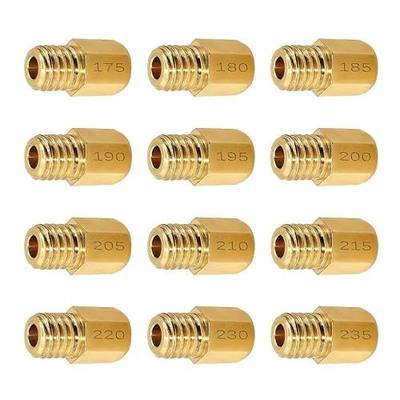 Strongthium Large Hex VM4/042 175# ~ 235# Main Jet Kit | for Mikuni VM TM Carburetors