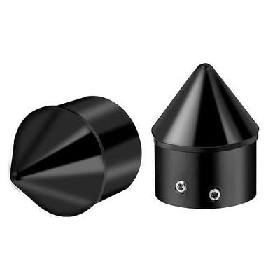 Black Front Axle Nut Covers, Front Axle Caps Compatible for Harley Davidson 2002-2023 Touring Street Glide Road Glide Road King Dyna Sportster Softail Heritage