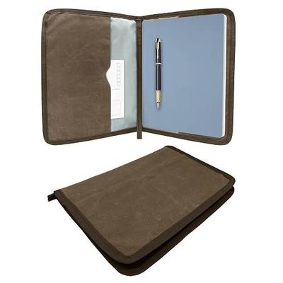 Journal Cover for Field Notes Notebooks cover 10 X 8.25 Inch B5 Notebooks Cover, Water Resistant Steno Notebook Cover for Journal Accessories, Classy Waxed Canvas Sketchbook Cover Case (Brown)