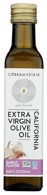 Cobram Estate Garlic Artisan Collection Flavored extra virgin Olive Oil - Low-Fodmap Diet Friendly, First Cold Pressed 100% California Extra Virgin Olive Oil - Bright & Flavorful, Non-GMO (250mL)