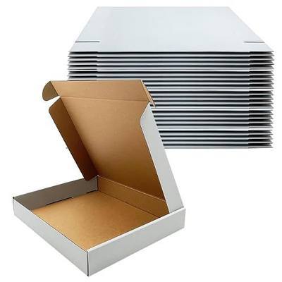 13x11x2 Inch Shipping Boxes Set of 25,White Corrugated Cardboard Mailers | Recycled Literature Mailer, Small Business Packaging, Mailing, Moving, Storage, Gifting, Wrapping, E-Commerce, Tuck Top