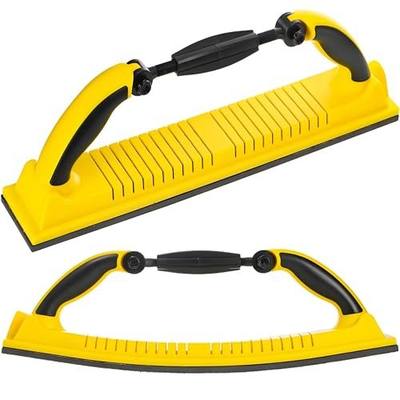 Hand Sanding File Block, Adjustable Radius Flex Longboard Sanding Block with Hook & Loop Backing, Use Continuous Rolls Sandpaper Sheets for Automotive, Woodworking